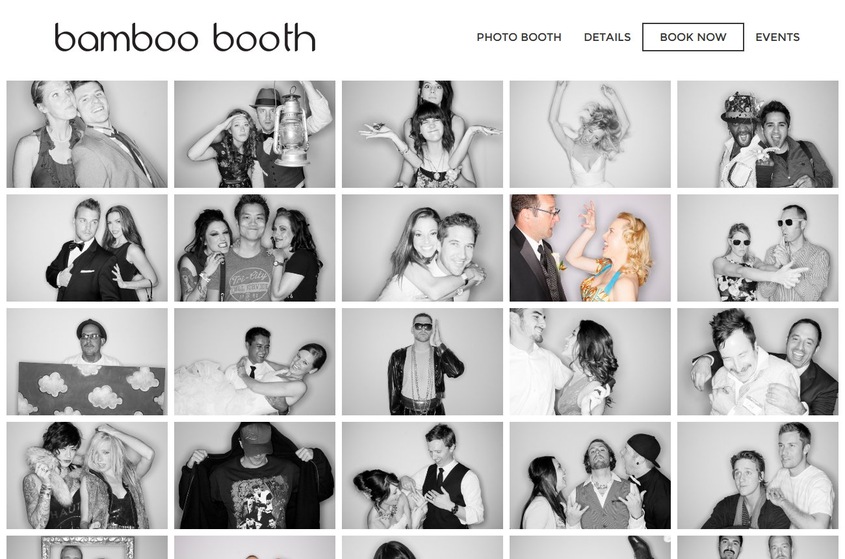 bamboo booth wedding vendor photo