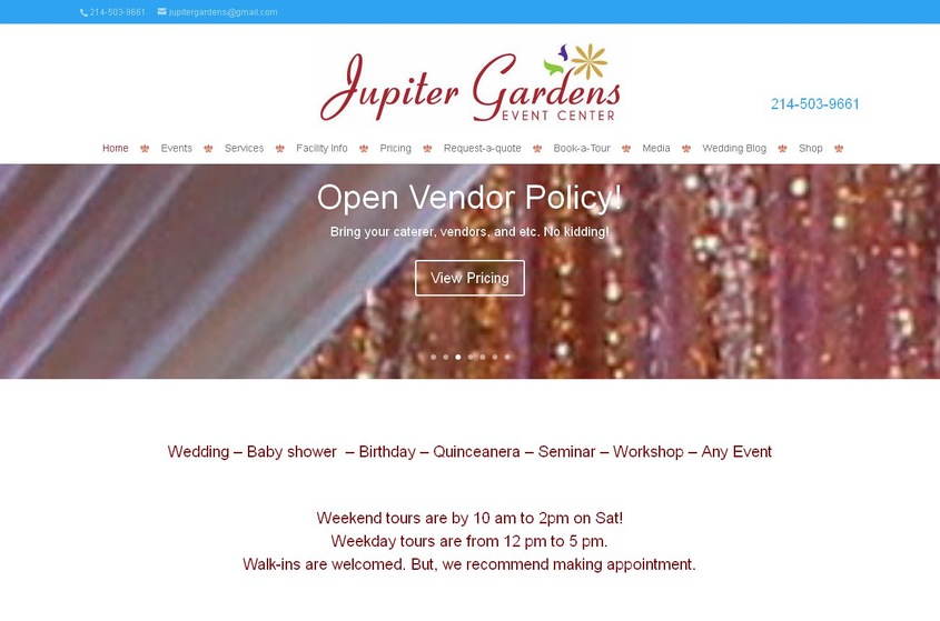 Jupiter Gardens wedding vendor photo