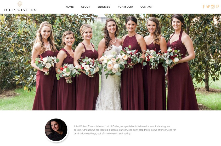 Julia Winters wedding vendor photo