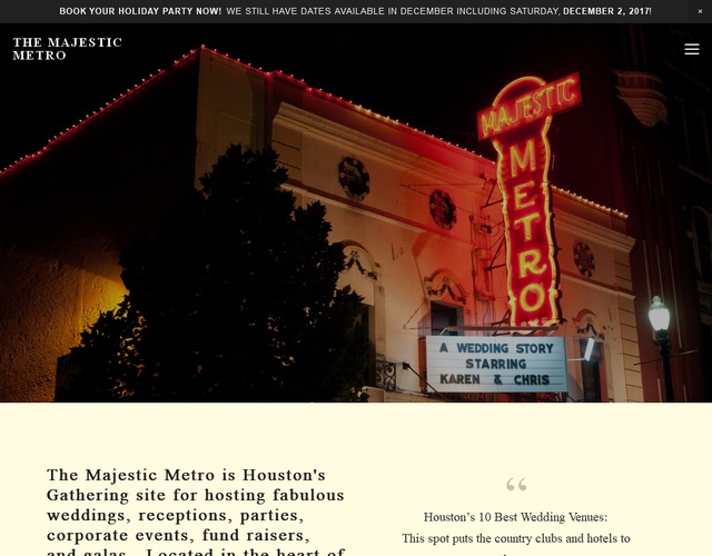 Majestic Metro wedding vendor photo