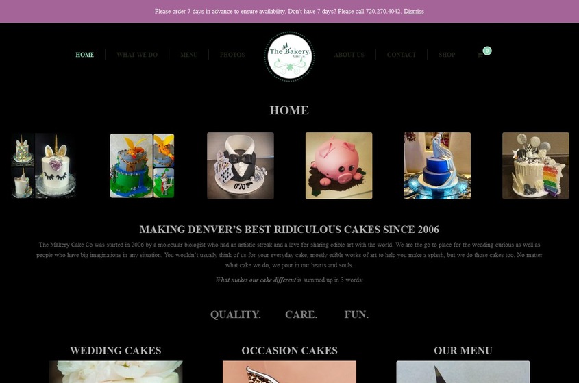 The Makery Cake Company wedding vendor photo