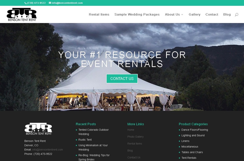Benson Tent Rent wedding vendor photo