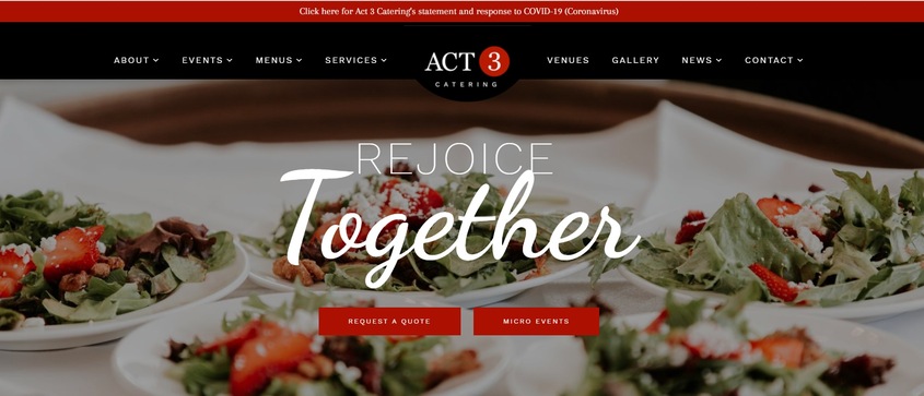 ACT 3 Catering wedding vendor photo