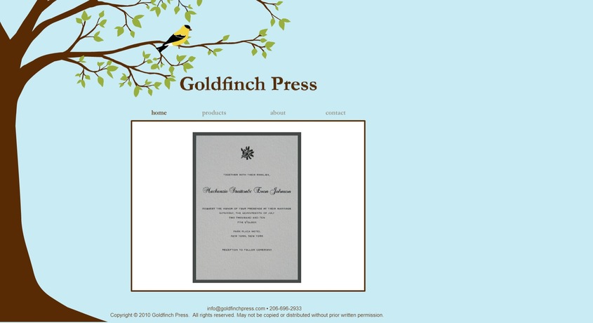 Goldfinch Press wedding vendor photo