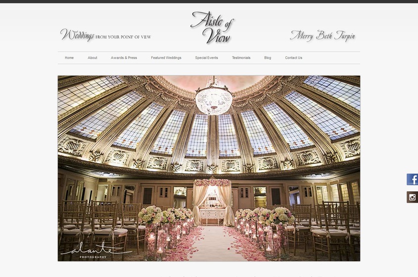 Aisle of View wedding vendor photo