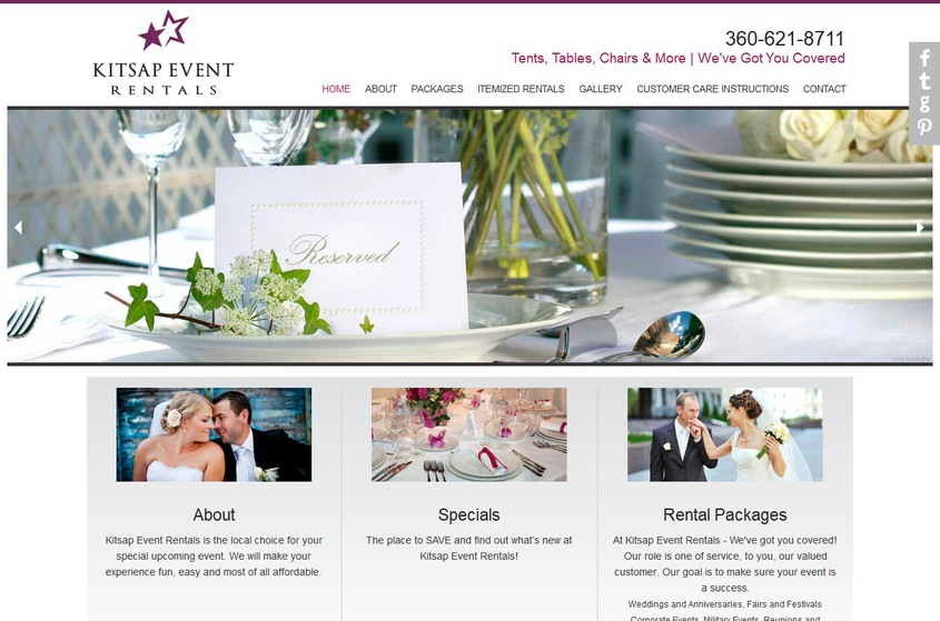 Kitsap Event Rentals wedding vendor photo