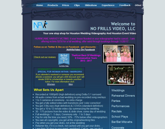 No Frills Video wedding vendor photo