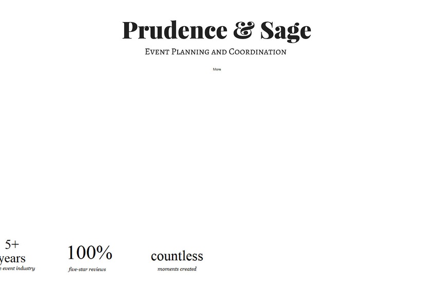 Prudence & Sage Events wedding vendor photo