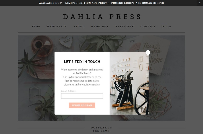 Dahlia Press wedding vendor photo
