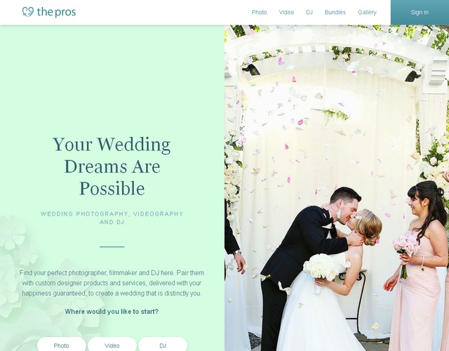 The Pros wedding vendor photo
