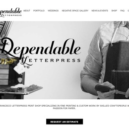 Photo of Dependable Letterpress, a wedding stationery in San Francisco