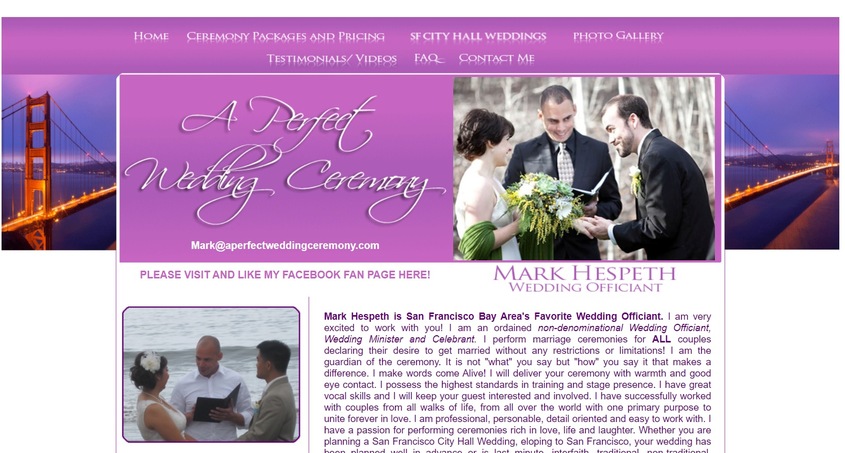 A Perfect Wedding Ceremony wedding vendor photo