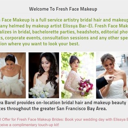 Photo of Fresh Face Makeup, a wedding hair and make-up artist in San Francisco