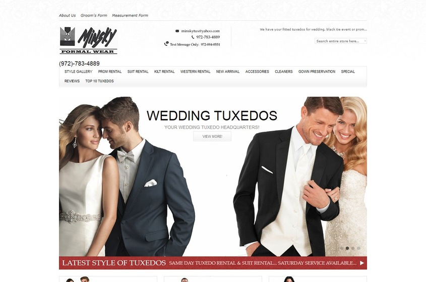 Minsky Formal Wear wedding vendor photo