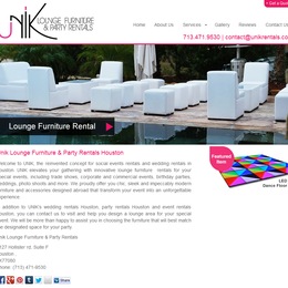 Photo of Unik Rentals, a wedding rentals in Houston