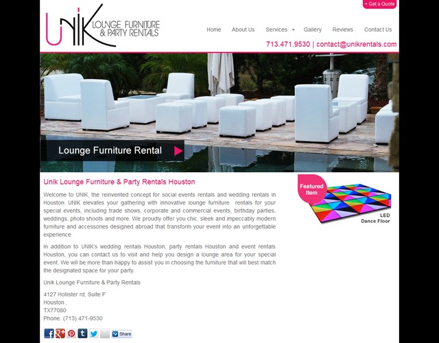 Unik Rentals wedding vendor photo