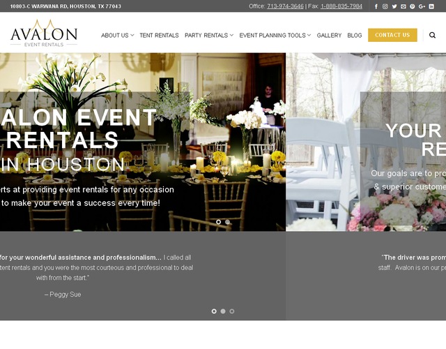 Avalon Event Rentals wedding vendor photo