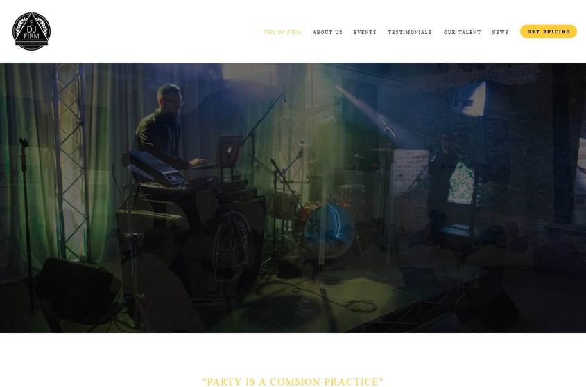 THE DJ FIRM wedding vendor photo