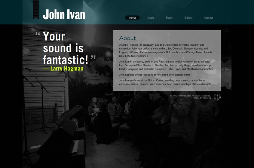 John Ivan Guitarist wedding vendor photo