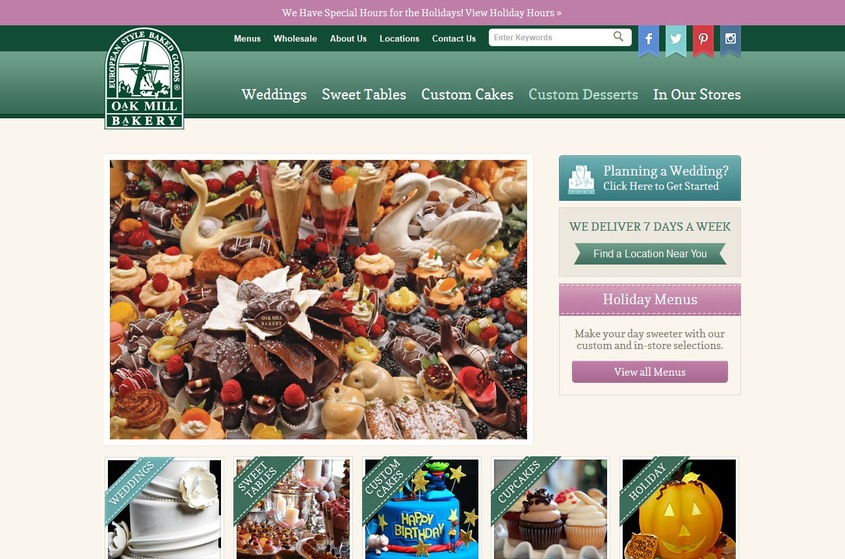 Oak Mill Bakery wedding vendor photo