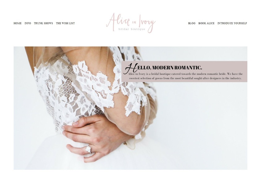 Alice in Ivory wedding vendor photo