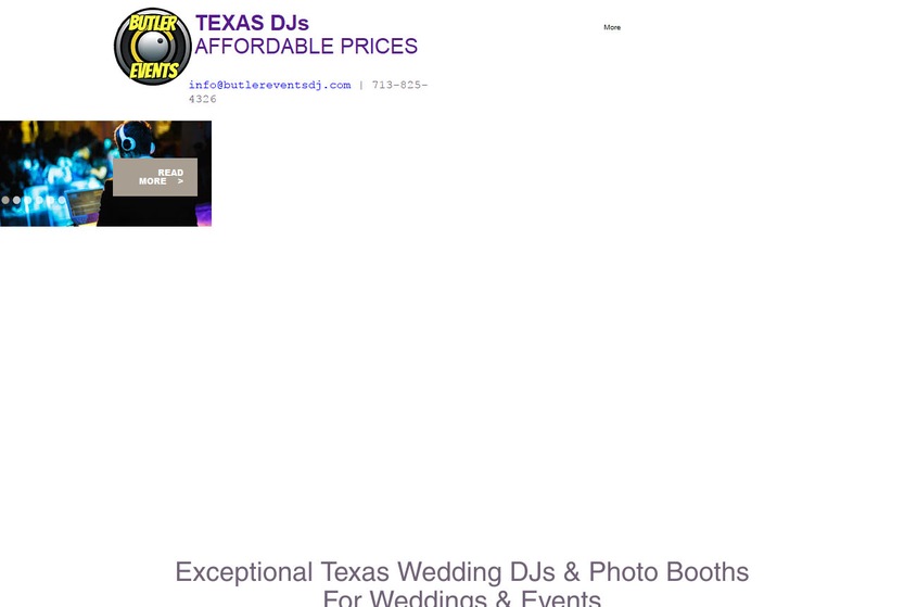 Butler Events DJ wedding vendor photo