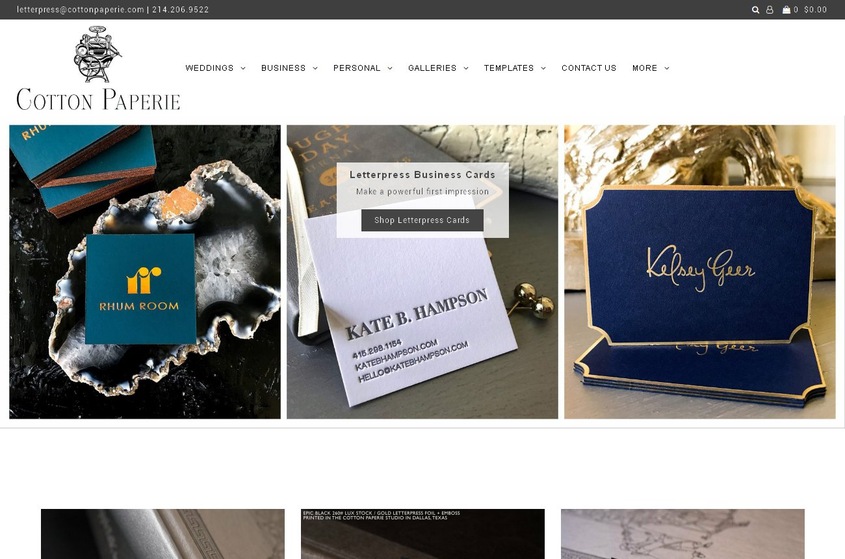 Cotton Paperie Letterpress wedding vendor photo