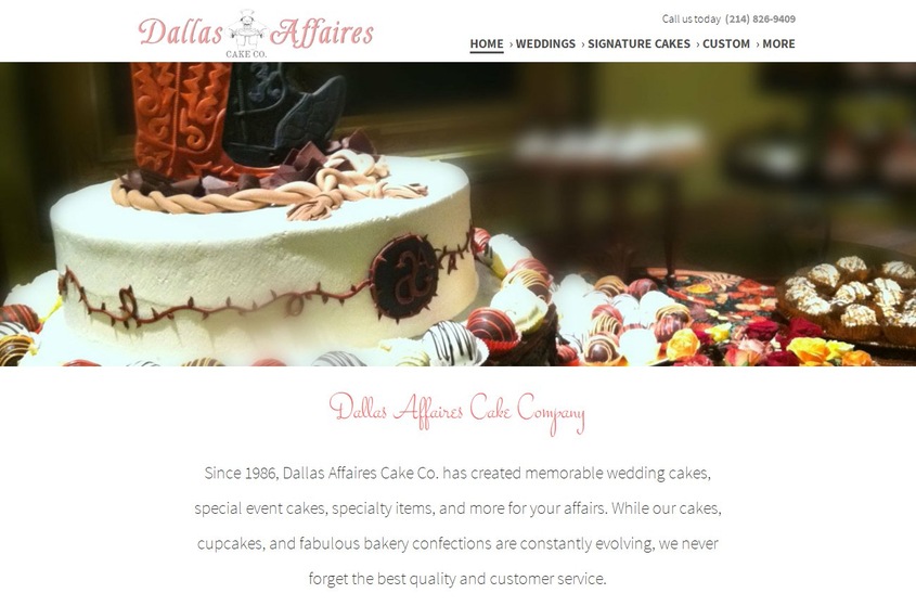 Dallas Affaires Cake Co wedding vendor photo