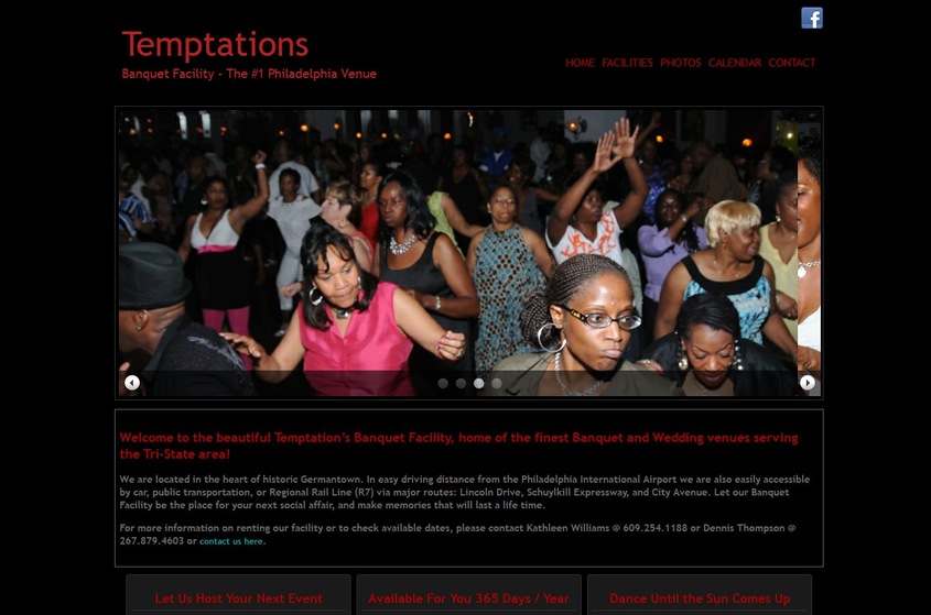 Temptations Banquet Facility wedding vendor photo