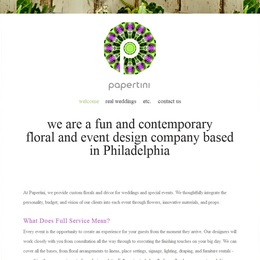 Photo of Papertini, a wedding florist in Philadelphia