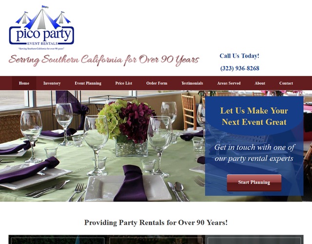 Pico Party Rents wedding vendor photo