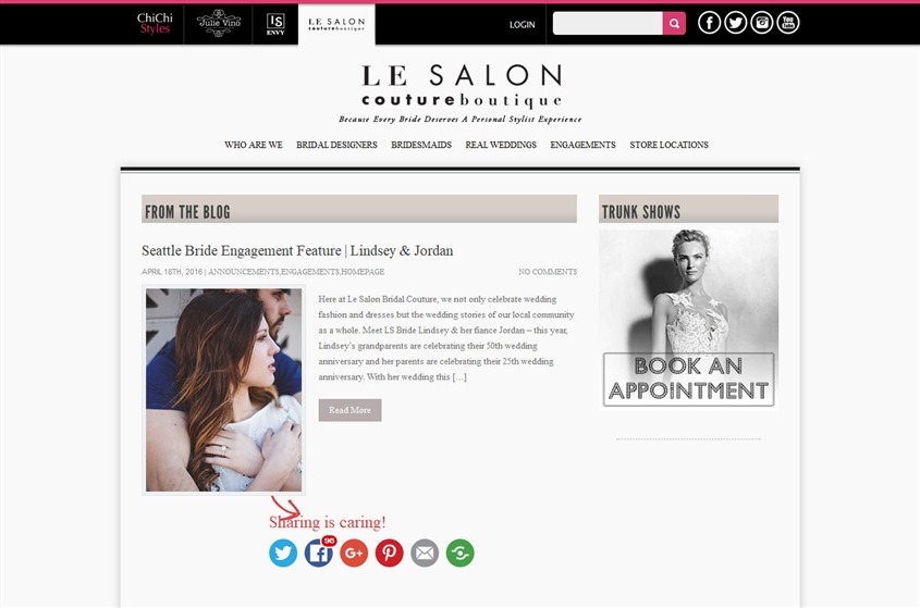 Le Salon Bridal Couture wedding vendor photo