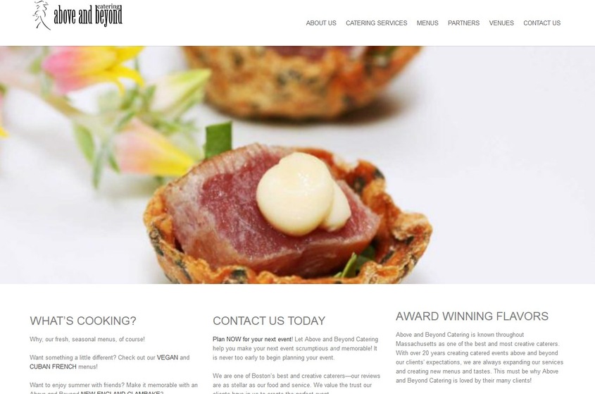 Above and Beyond Catering wedding vendor photo