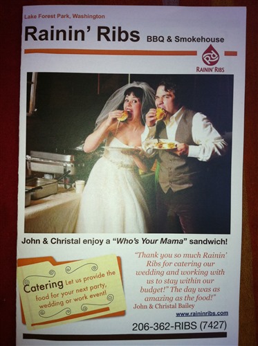 Rainin' Ribs BBQ & Smokehouse / Catering wedding vendor photo