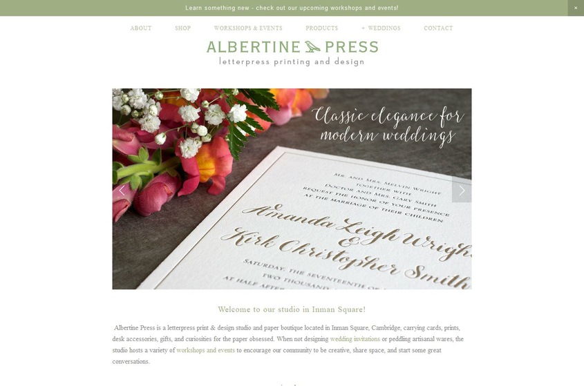 Albertine Press wedding vendor photo