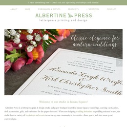 Photo of Albertine Press, a wedding stationery in Boston