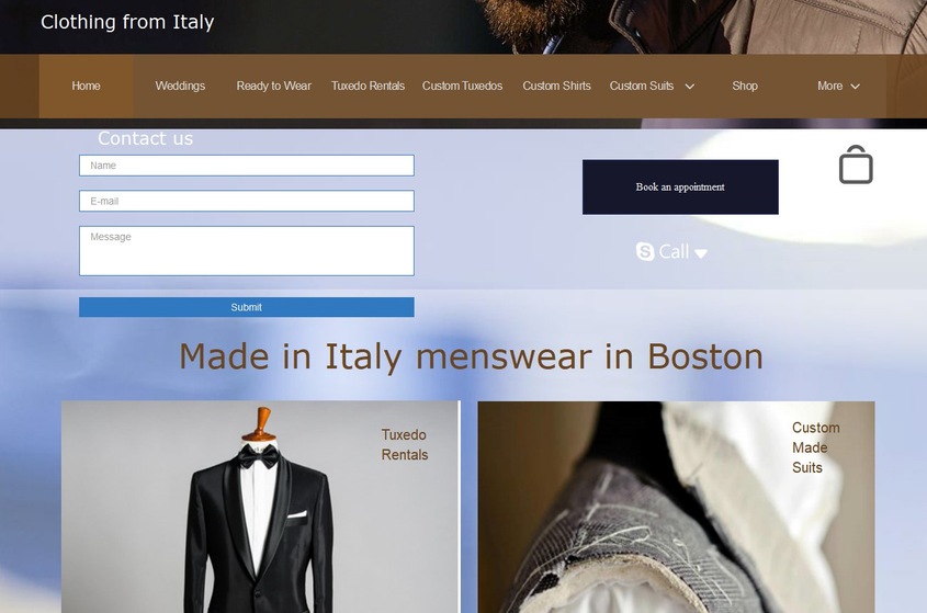 Clothing from Italy wedding vendor photo