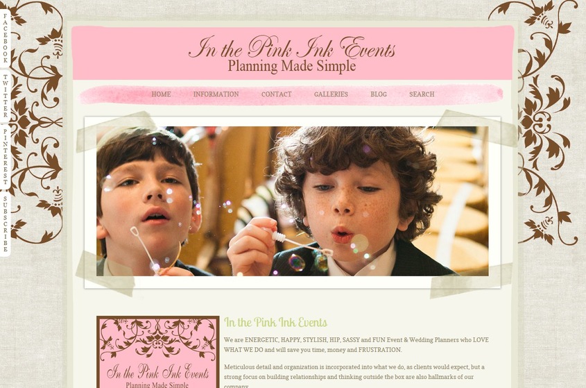 In the Pink Ink Events wedding vendor photo