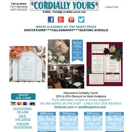 Photo of Cordially Yours Invitations, a wedding stationery in Boston