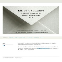 Photo of Emily Gallardo, a wedding stationery in Boston