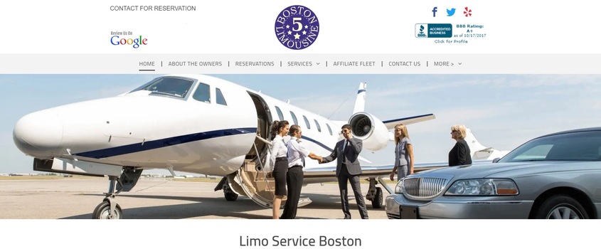 Boston 5 Star Limousine wedding vendor photo