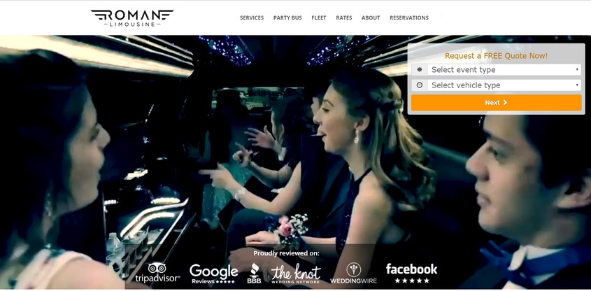 Roman Limousine wedding vendor photo