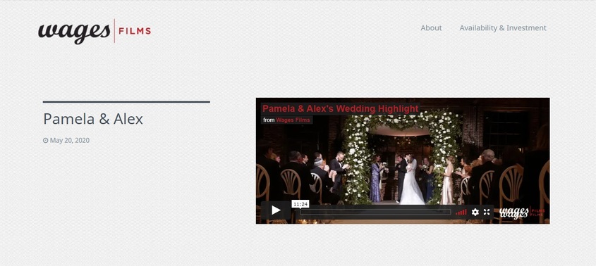 Wages Films wedding vendor photo