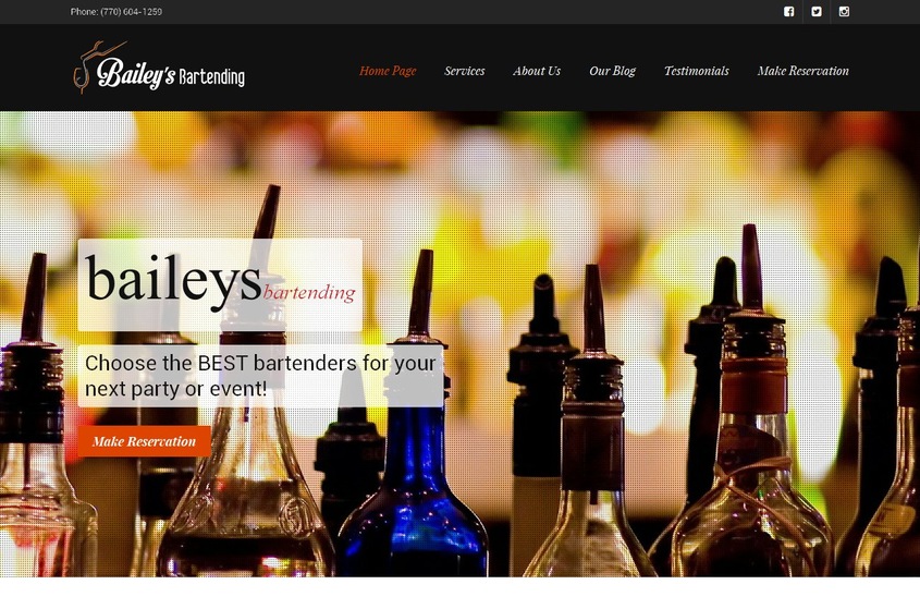 Baileys Bartending wedding vendor photo