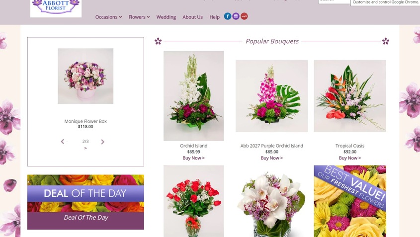 Abbott Florist wedding vendor photo