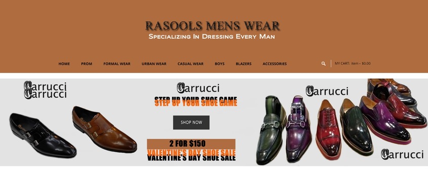 Rasools Menswear wedding vendor photo