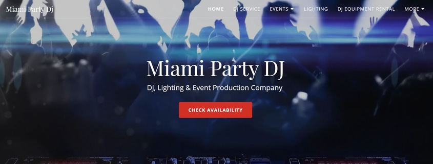 Miami Party DJ wedding vendor photo