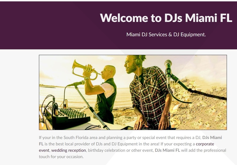 DJs Miami FL wedding vendor photo