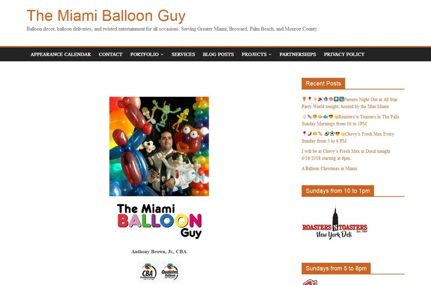 Miami Balloon Guy wedding vendor photo