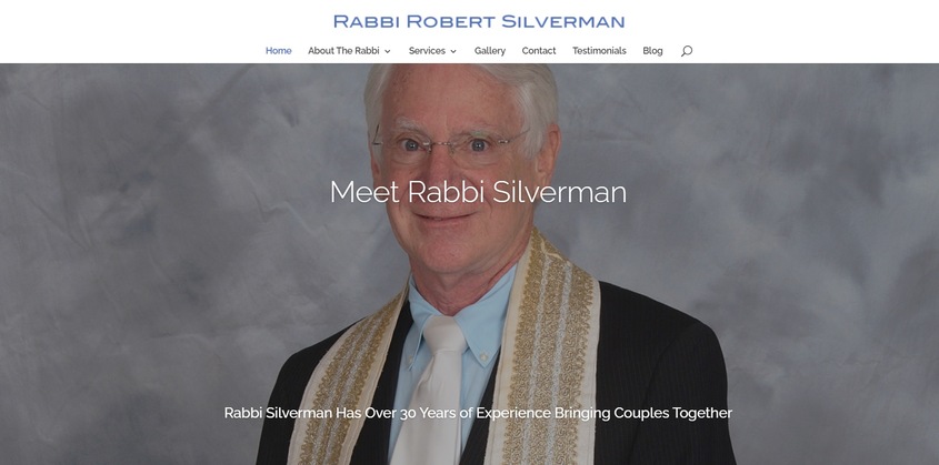 Rabbi Robert Silverman wedding vendor photo